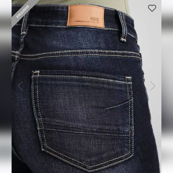 BKE Buckle Parker Boot Stretch Jeans Teeter High Rise Teeter Dark Sz 24 - Picture 5 of 16